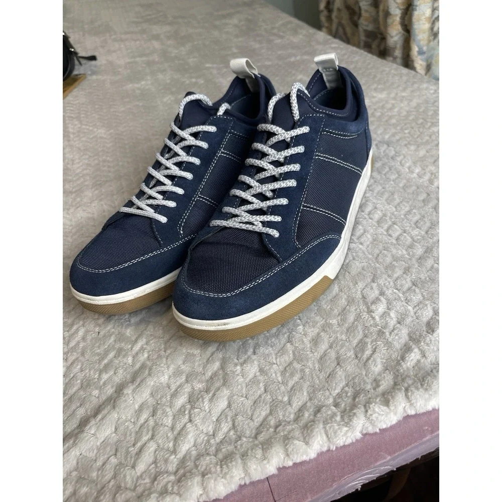 Johnnie-O Mens Navy Blue Surfside Tennis Shoes‎ Size 10 M